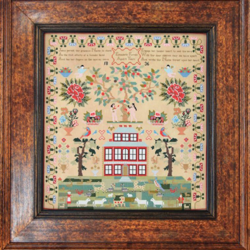 Elizabeth Furniss 1836 by Hands Across the Sea Samplers