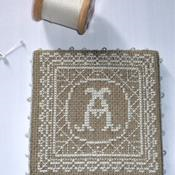 Lace Pinkeep With Monogram By Creative Poppy