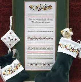 Christmas Roses Sampler and Accessory Pack by The Victoria Sampler