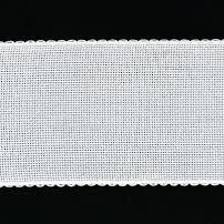 10cm Aida Band With Decorative Edge Full Metre White