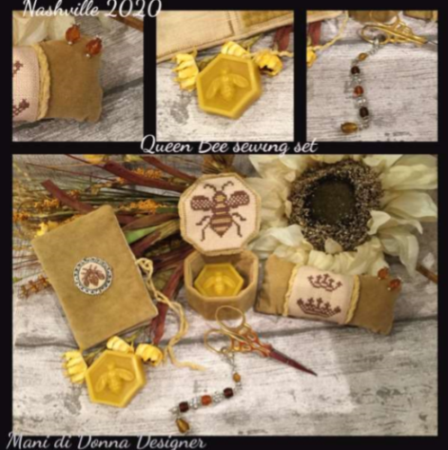 Queen Bee Sewing Set Accessories by Mani di Donna