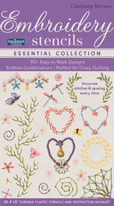 Essential Collection Embroidery Stencils by Christen Brown