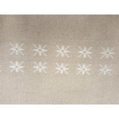 Linen Band 28CT with Snowflakes 22cm Wide