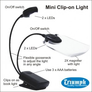 Triumph Led Magnifier Clip Light