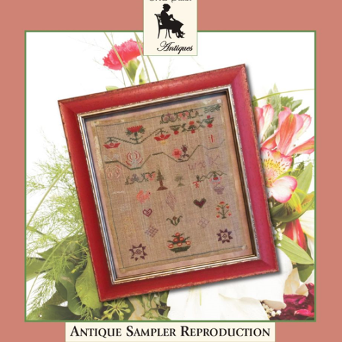 Signs of Spring Motif Sampler Circa 1845 by Cross Stitch Antiques