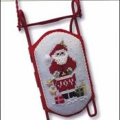 Sledding Santa Cross stitch Chart by JBW Designs