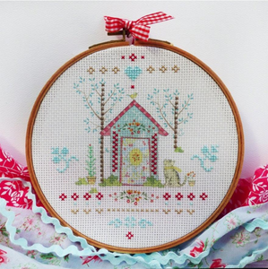Home Stamped Cross Stitch Kit by Tamar
