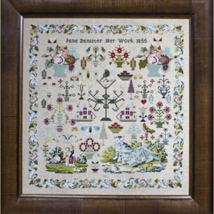Jane Bannister 1855 by Hands Across the Sea Samplers