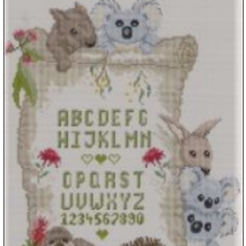 Bush Babies Alphabet Chart by Carrol Nielsen