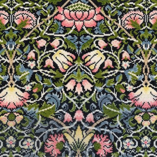 William Morris Bell Flower Tapestry Cushion by Bothy Threads