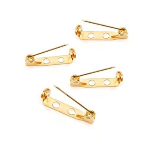 Brooch Back 20mm Gold