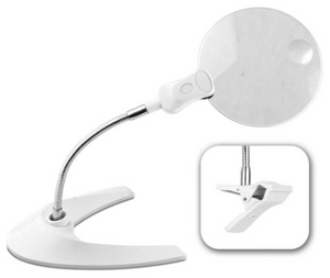 Ottlite LED Magnifier With Clip and Stand
