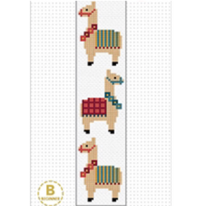 Llama Bookmark Cross Stitch Kit by Create Handmade