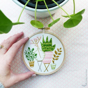 Pink & Green Houseplants by Tamar Nahir-Yanai