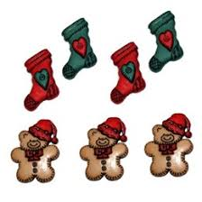 Dress It Up Buttons - Christmas Themed