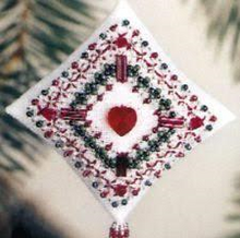 Tiny Treasured Diamond by Mill Hill - Plum Filigree