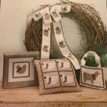 Country Christmas Animals Cross Stritch Chart by Cedar Hill Country