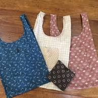 Eco Shopping Bag Pattern by Bebe Bold