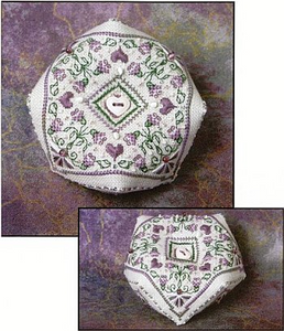 Lavender Blossom Biscornu Kit By Sweetheart Tree