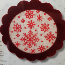 Rico Christmas Ornament Cross stitch Kit with Felt Frame