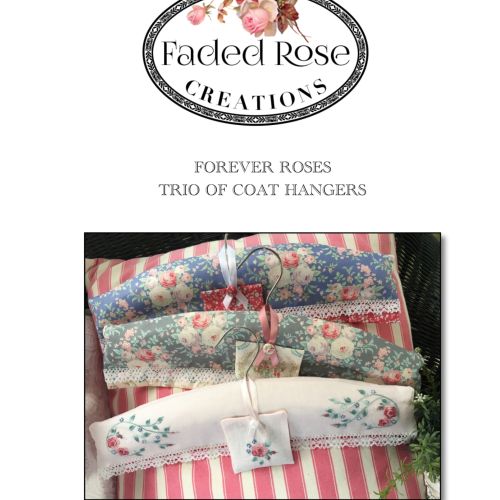 Forever Roses Trio of Coathangers Pattern by Faded Rose Creations