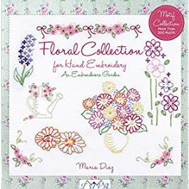 Floral Collection For Hand Embroidery by Marie Diaz
