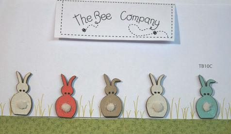 5 Spring Rabbits By The Bee Company
