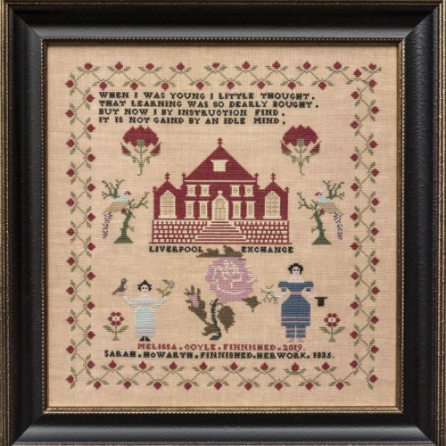 Sarah Howarth 1835 by Hands Across The Sea Samplers