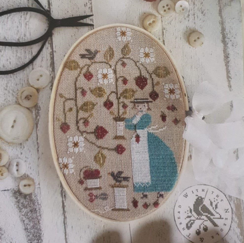 Berry Keeper Cross Stitch Chart by With Thy Needle and Thread (Brenda Gervais)