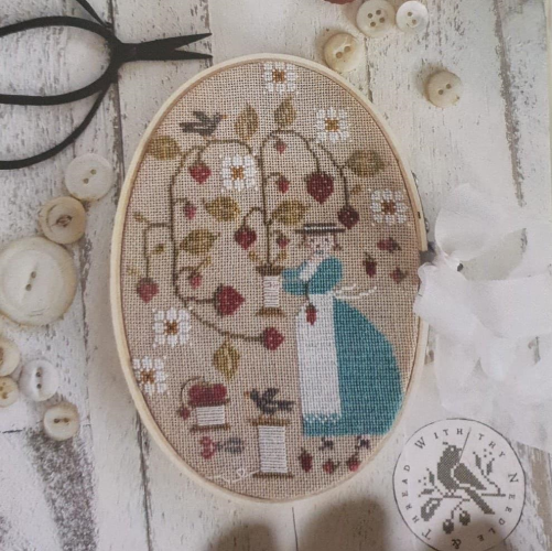 Berry Keeper Cross Stitch Chart by With Thy Needle and Thread (Brenda Gervais)