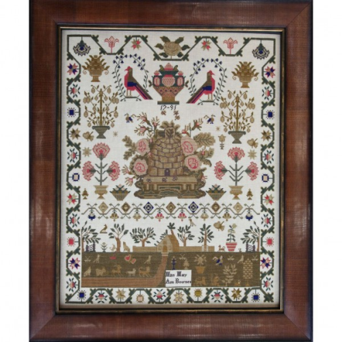 Miss Mary Ann Bournes 1791 by Hands Across the Sea Samplers