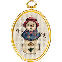 Snowman Kit With Frame By Janlynn