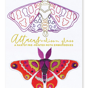 Attacus Embroidery by Alison Glass