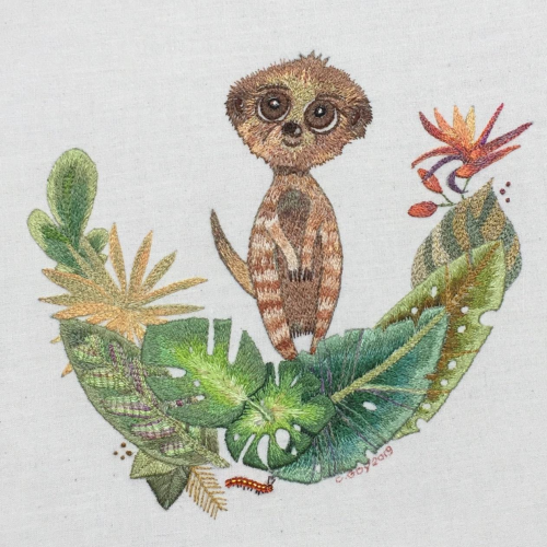 Milo the Meerkat by Roseworks Designs