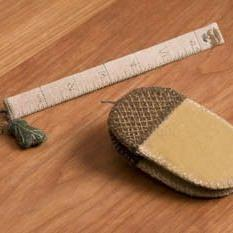 Acorn And Leaf Fob Ruler Chart by Dames of the Needle
