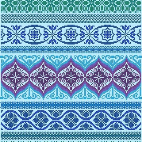 Peacock Band Sampler (cross stitch version) by Northern Expressions Needlework