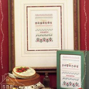 Very Victorian...Strawberries Sampler by The Sampler House