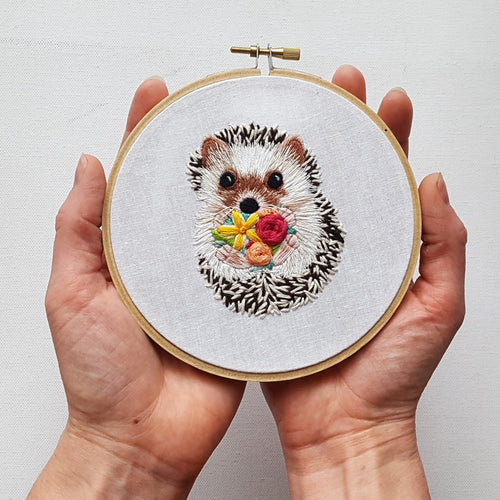 Hedgehog Embroidery Kit by Jessica Long