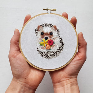 Hedgehog Embroidery Kit by Jessica Long