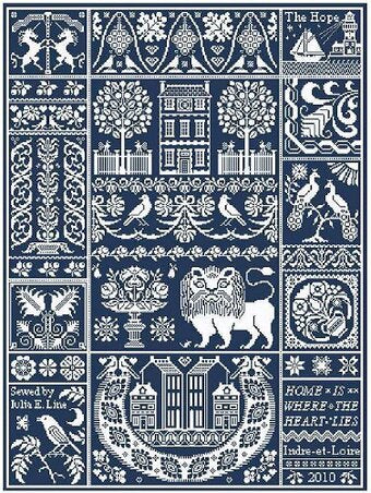 Tyler's Lion by Long Dog Samplers
