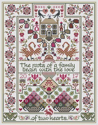 The Love Of Two Hearts by Long Dog Samplers