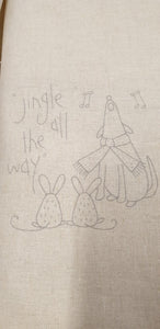 Make Ready for Christmas Stitchery Panel by Natalie Bird