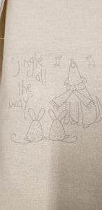 Make Ready for Christmas Stitchery Panel by Natalie Bird