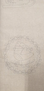 Make Ready for Christmas Stitchery Panel by Natalie Bird