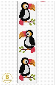 Toucan Bookmark Cross Stitch Kit by Create Handmade