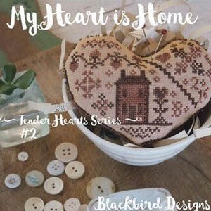 My Heart is Home Cross Stitch Chart by Blackbird Design
