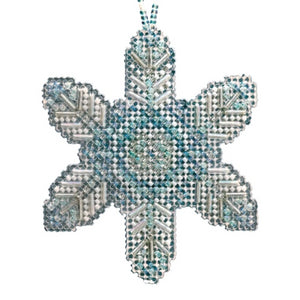 Opal Ice Snowflake Beaded Ornament MH21-2013 by Mill Hill