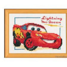 Lightning McQueen Disney Counted Cross Stitch Kit by Vervaco - PN0014696