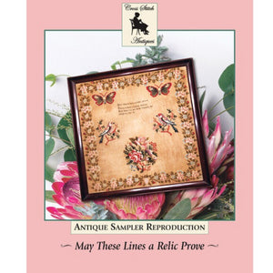 May These Lines a Relic Prove by Cross Stitch Antiques