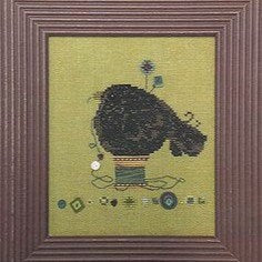 Feathering the Nest with Buttons Cross Stitch Chart by Just Another Button Company